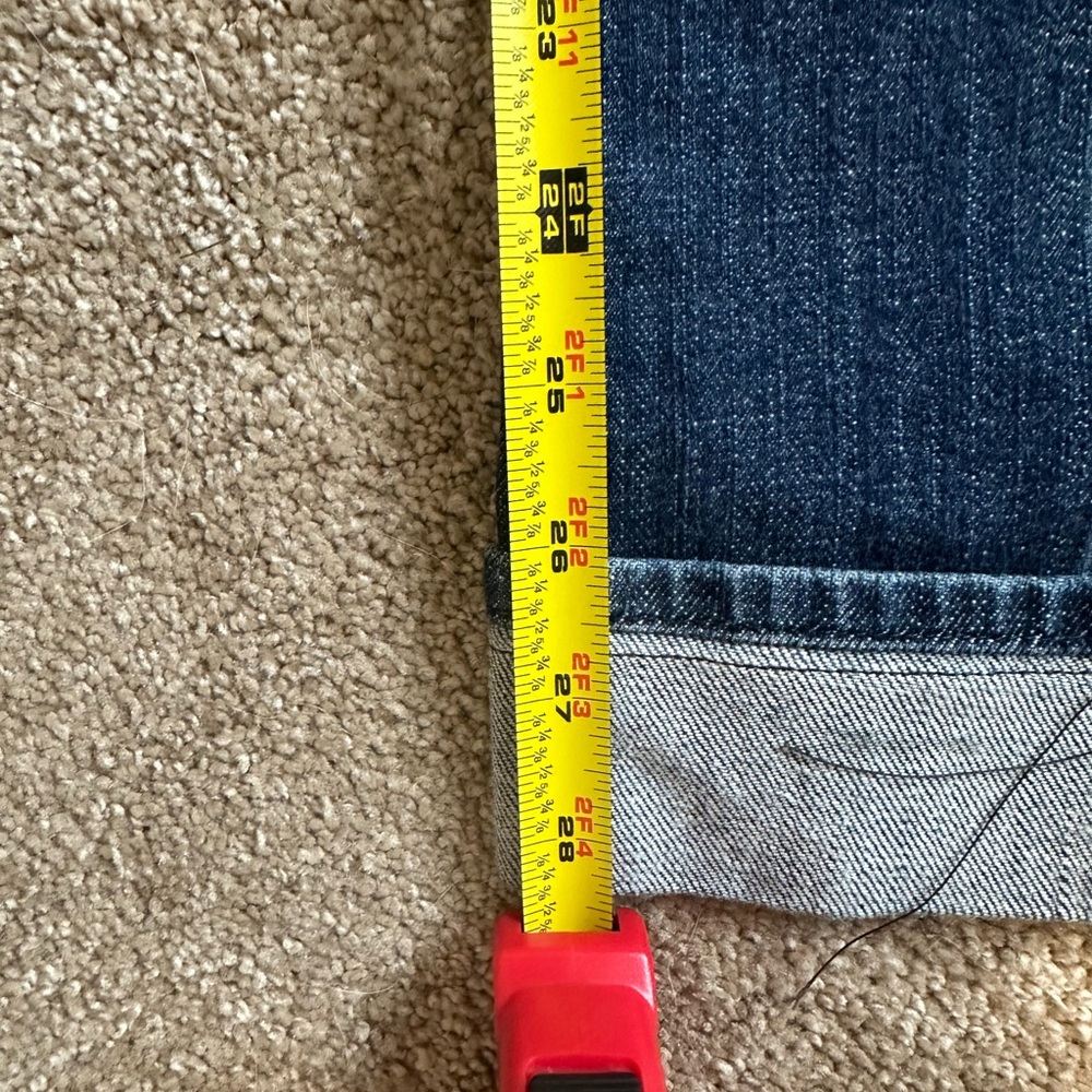 7 For All Mankind Dark Blue Flare Jeans - Picture 12 of 15